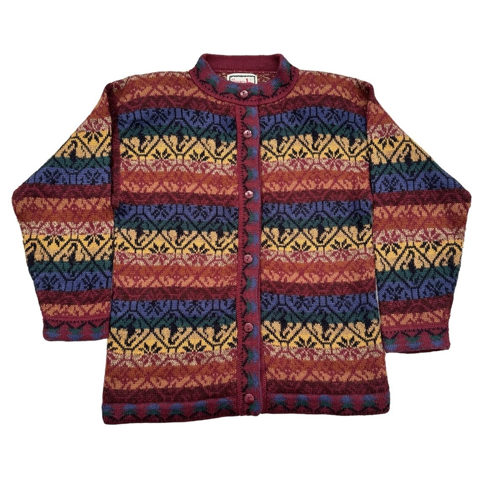 The Alpaca Connection Made in Puru Alpaca Wool Cardigan Sweater - Women's M